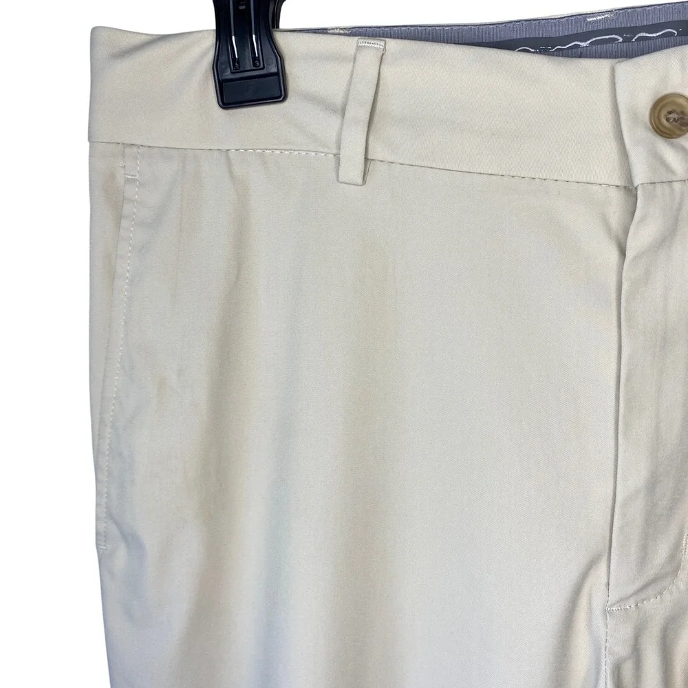 Walter Hagen Eleven Mens Golf Pants Beige Khaki Straight Leg 34x32 Performance